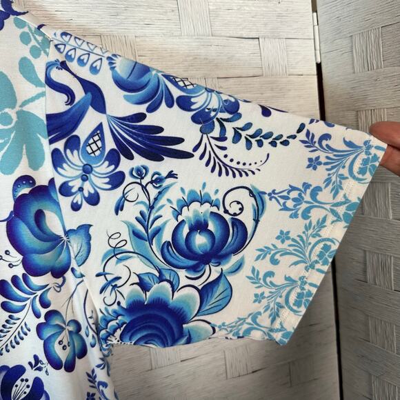 Johnny was womens the Janie favorite oversized crop T-shirt bohemian hippie - Picture 6 of 11